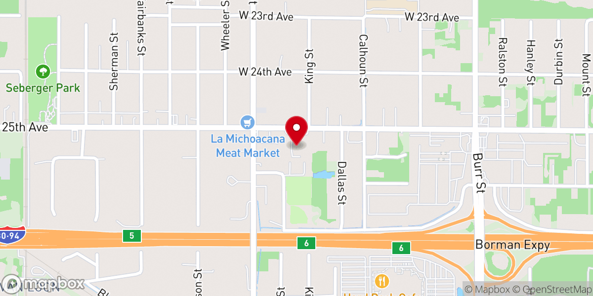 Map showing location of Saint Ann Church