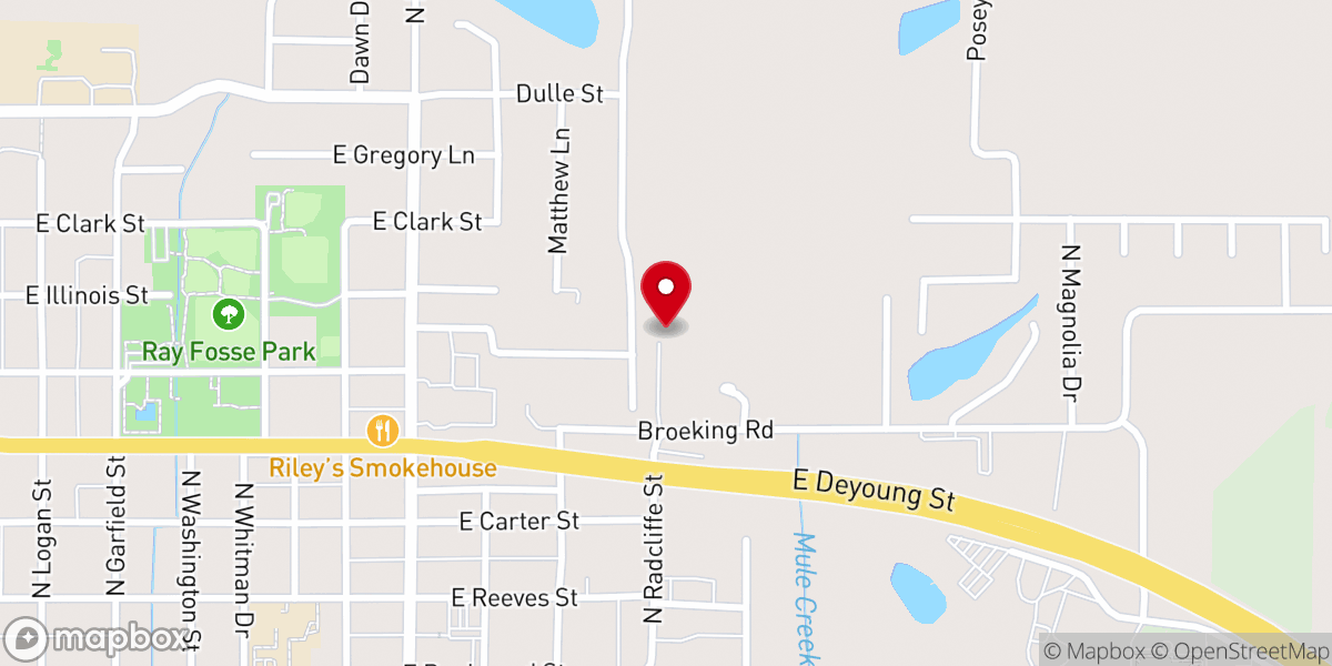 Map showing location of Palmetto Pointe Church - Southern Illinois