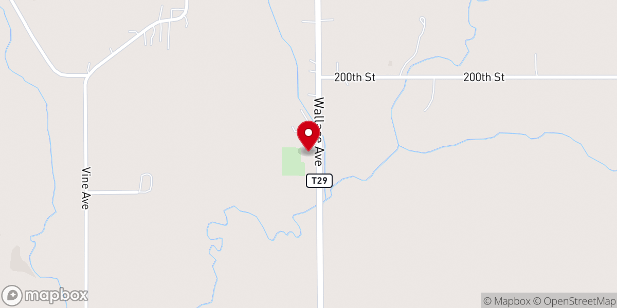 Map showing location of Iowa River Church-The Brethren