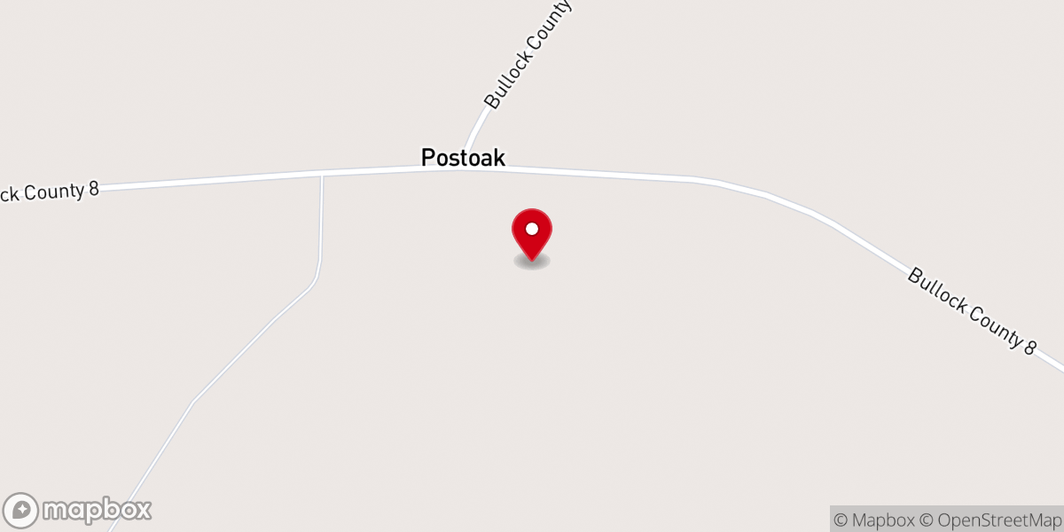 Map showing location of Pine Grove Baptist Church
