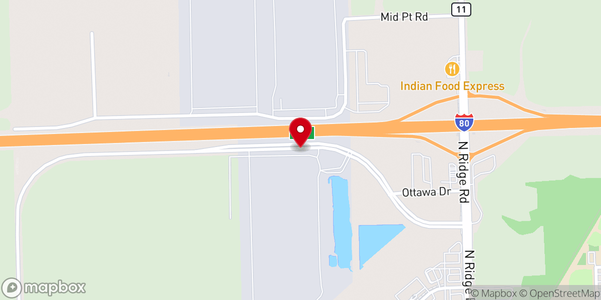 Map showing location of Christ First Baptist Church of Minooka