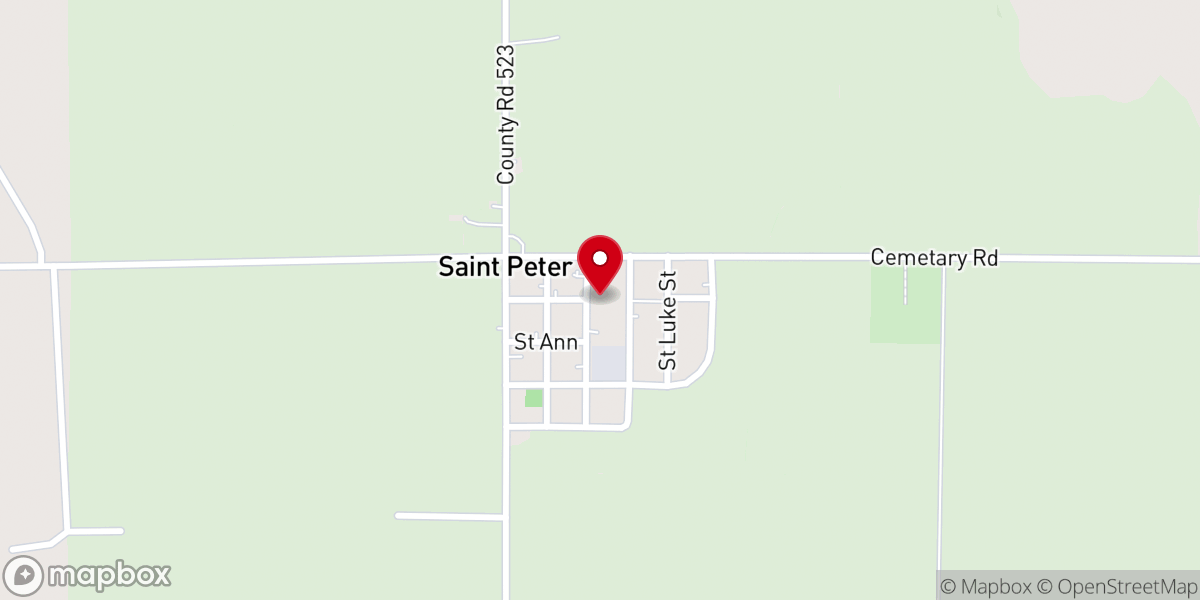 Map showing location of St Anthony of Padua Catholic Church