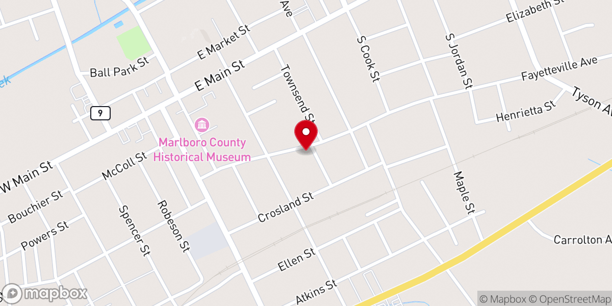 Map showing location of St Paul's Anglican Church