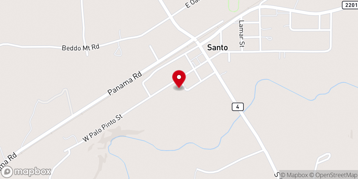 Map showing location of Church OF Chirst