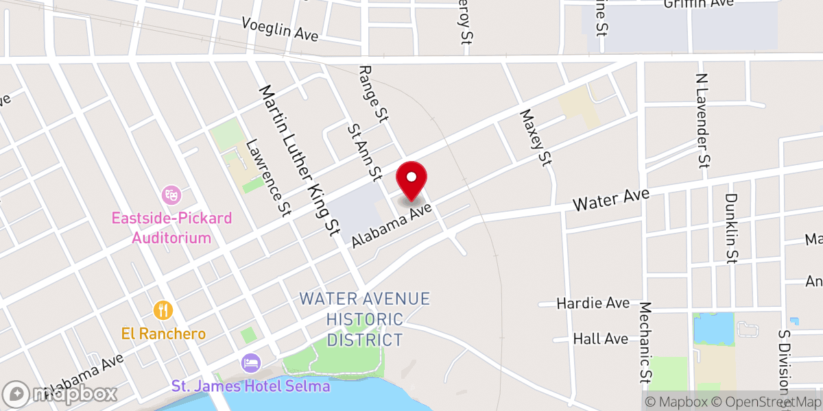 Map showing location of Alabama Avenue Presbyterian Church