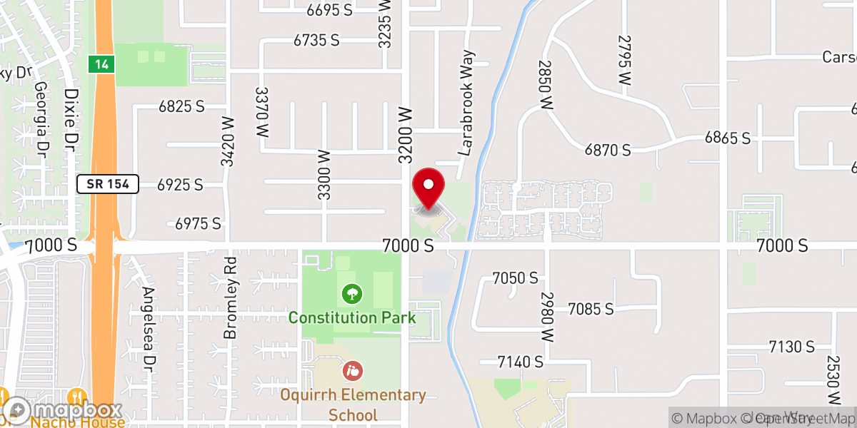 Map showing location of Cross Tower Church of Christ & Iglesia De Cristo