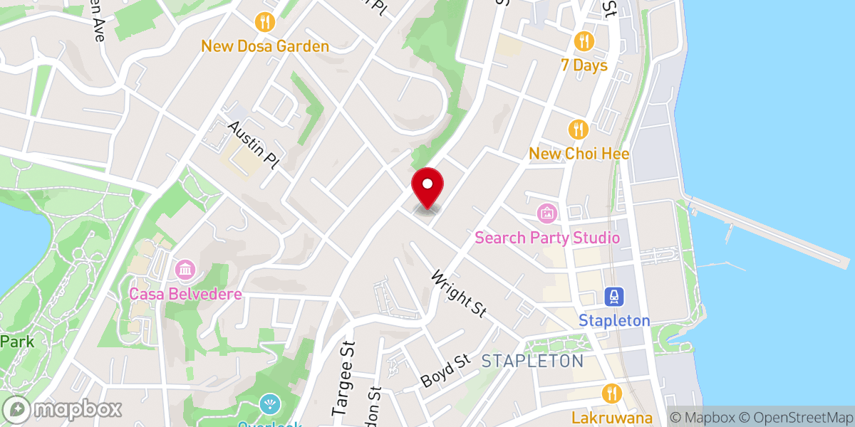Map showing location of Korean Catholic Apostolate Church