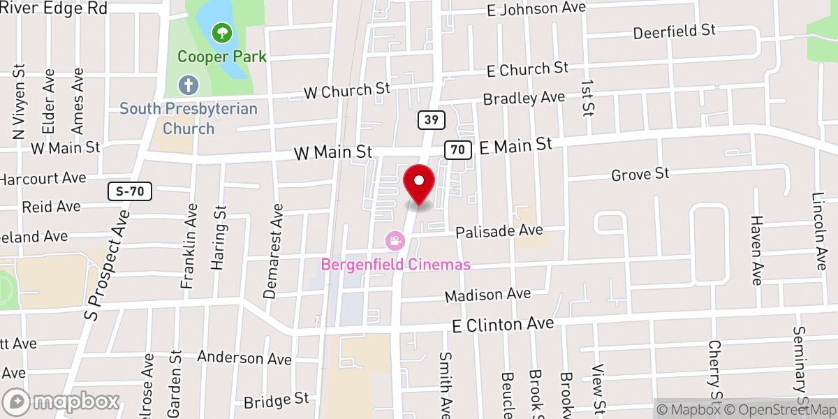 Map showing location of Church of God Ministry of Jesus Christ Intl.– Iglesia de Dios Ministerial- IDMJI Bergenfield