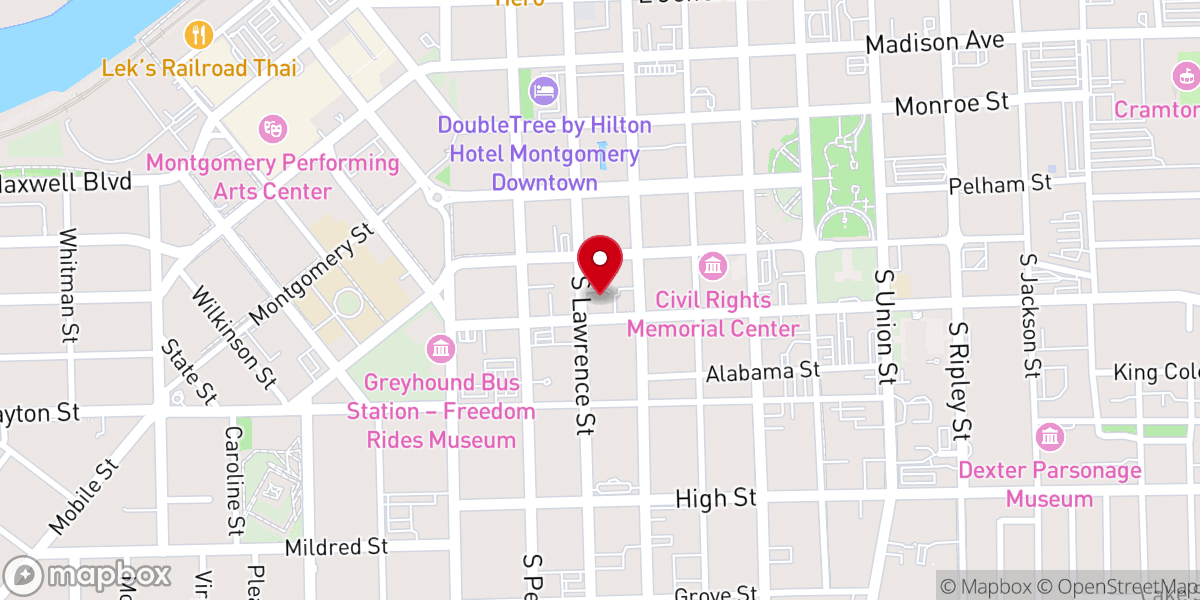 Map showing location of Saint Peter Catholic Church
