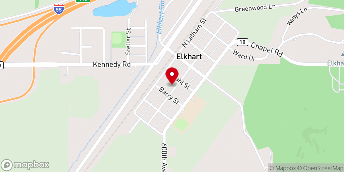 Map showing location of St Patrick's Catholic Church