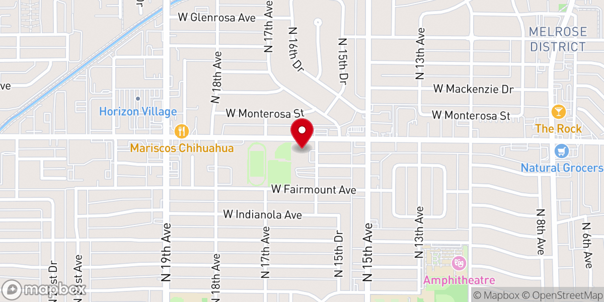 Map showing location of Asbury United Methodist Church
