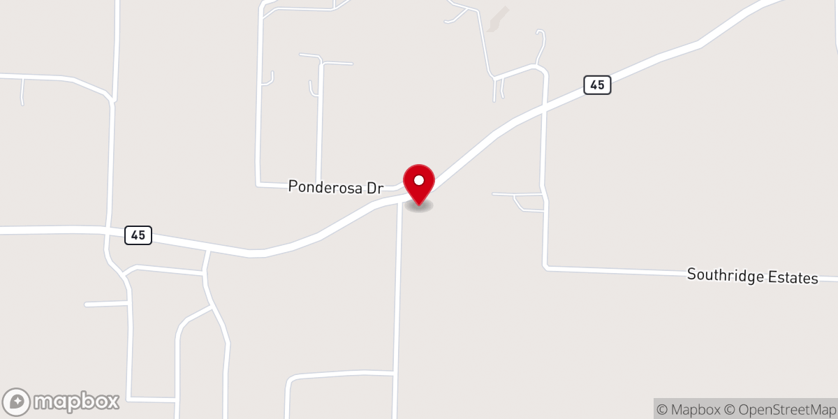 Map showing location of White Bluff Church