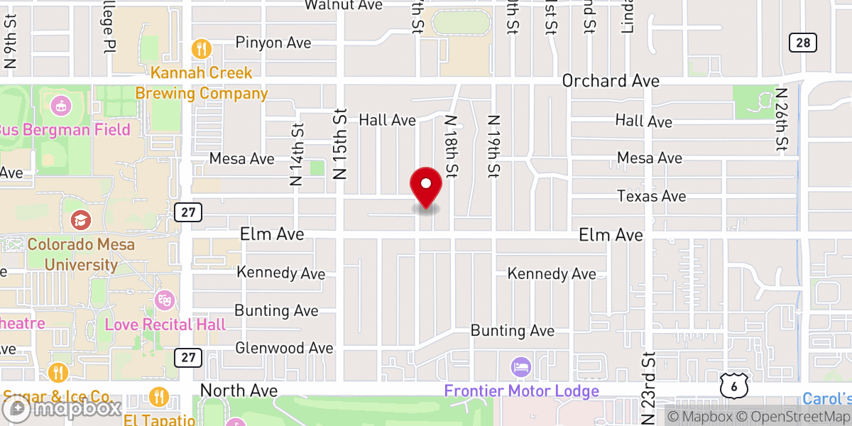 Map showing location of Cornerstone Christian Church
