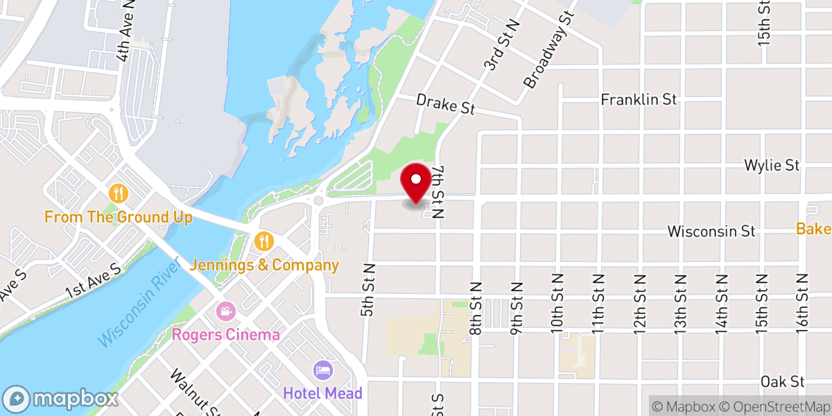 Map showing location of Baker Street Wesleyan Church Inc