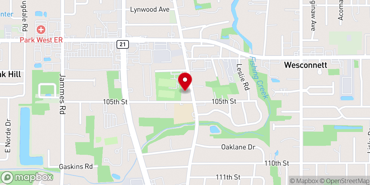 Map showing location of Wesconnett United Methodist Church