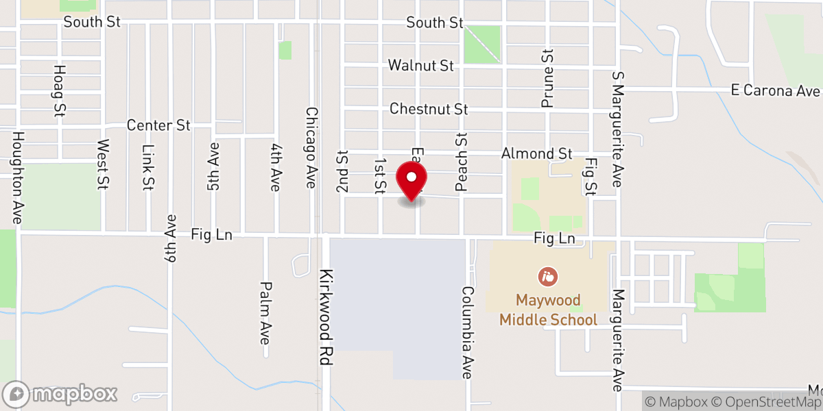 Map showing location of Building the Cross Ministry