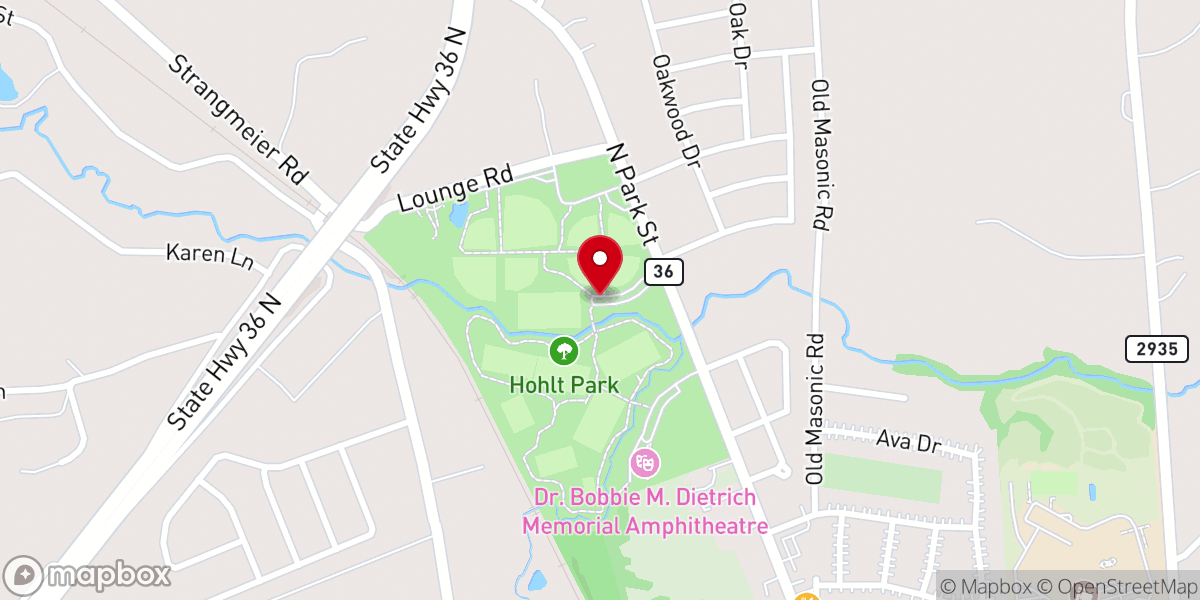 Map showing location of Hohlt Park