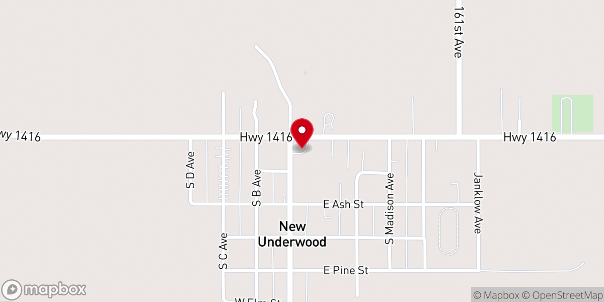 Map showing location of St John the Evangelist Catholic Church