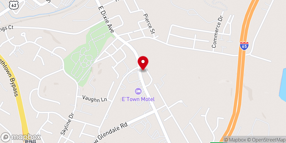 Map showing location of Hope Tabernacle