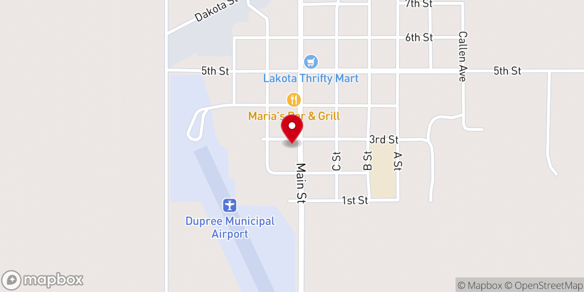 Map showing location of St. Philips Church
