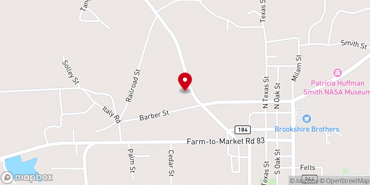 Map showing location of St. Andrew Catholic Church