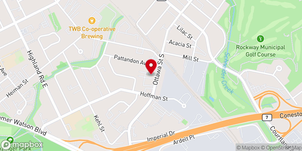 Map showing location of St. Mary and St. Maurice's Coptic Orthodox Church
