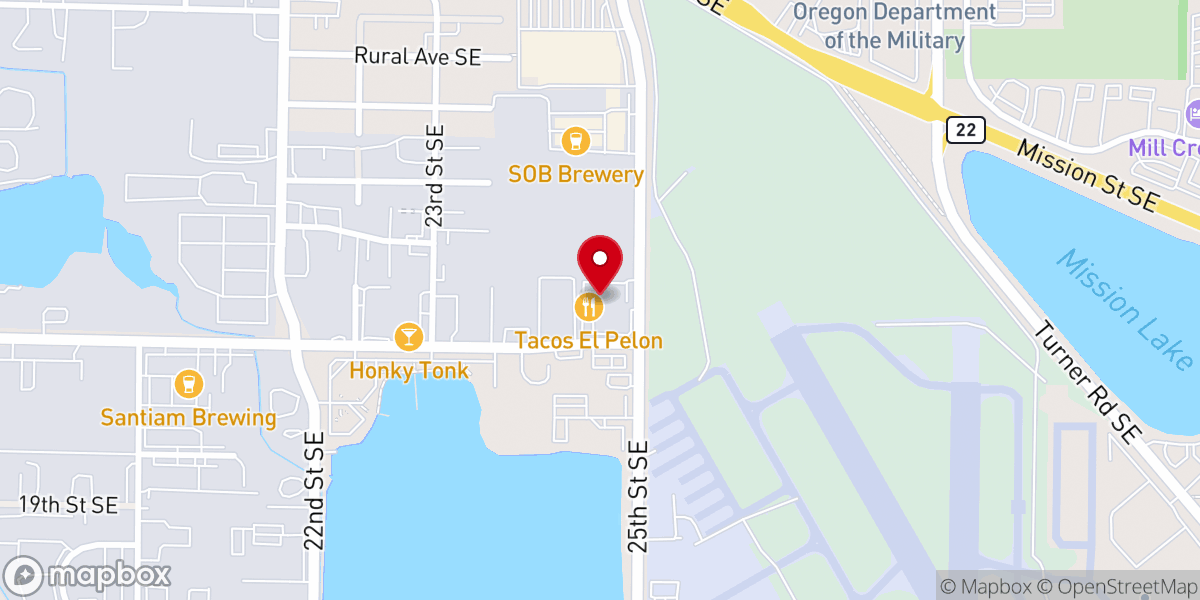 Map showing location of Salem Reformed Baptist