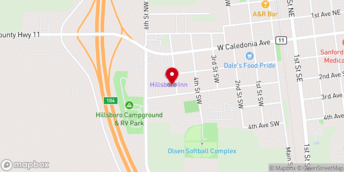 Map showing location of St Olaf Chapel