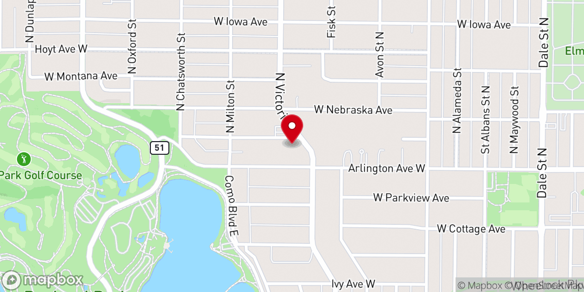 Map showing location of St Timothy Lutheran Church (ELCA)