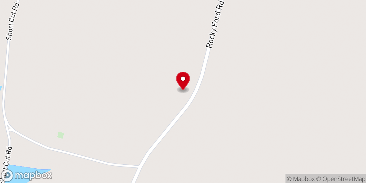 Map showing location of Horse Creek United Methodist Church