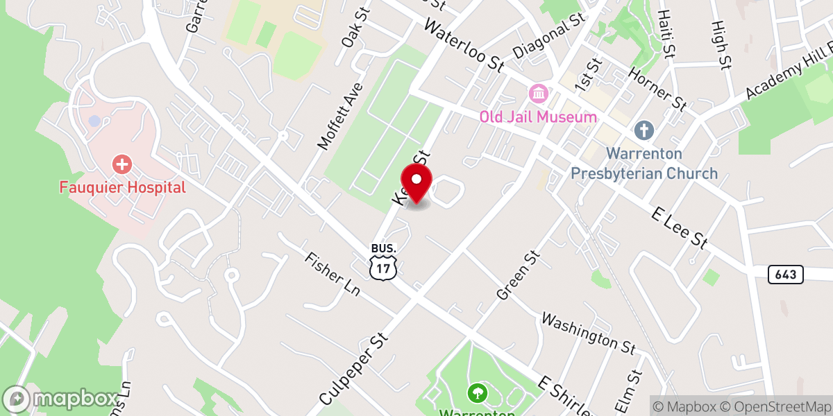Map showing location of Old Town Community Church