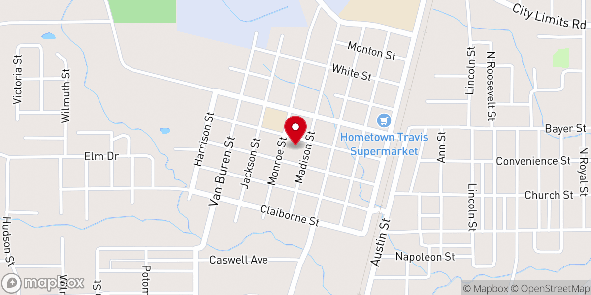Map showing location of Terrace Missionary Baptist Church