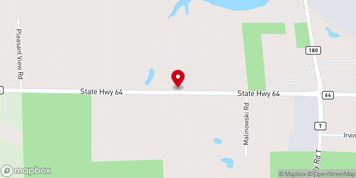 Map showing location of Calvary Church Assembly of God