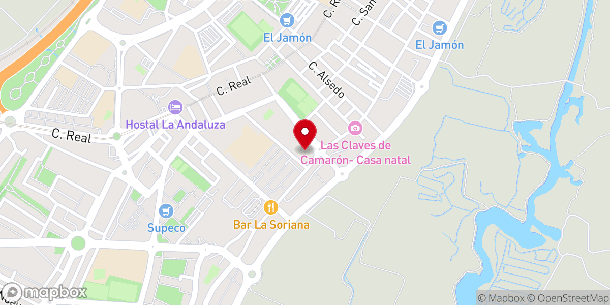 Map showing location of Iglesia Cristiana Evangélica Asambleas de Dios de San Fernando