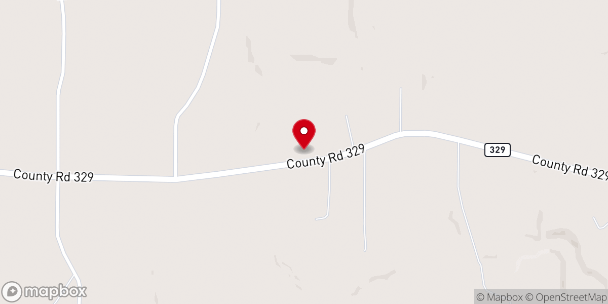 Map showing location of Peniel Christian Fellowship