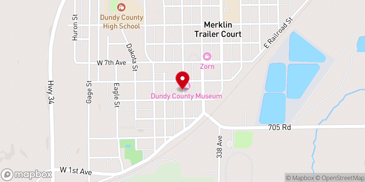 Map showing location of United Presbyterian Church