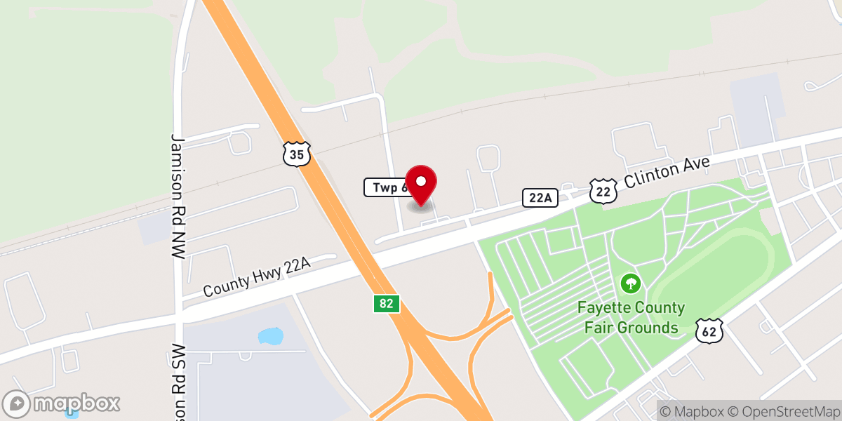 Map showing location of Roller Haven Skating Rink