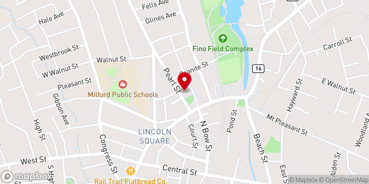 Map showing location of St. Mary's Rectory