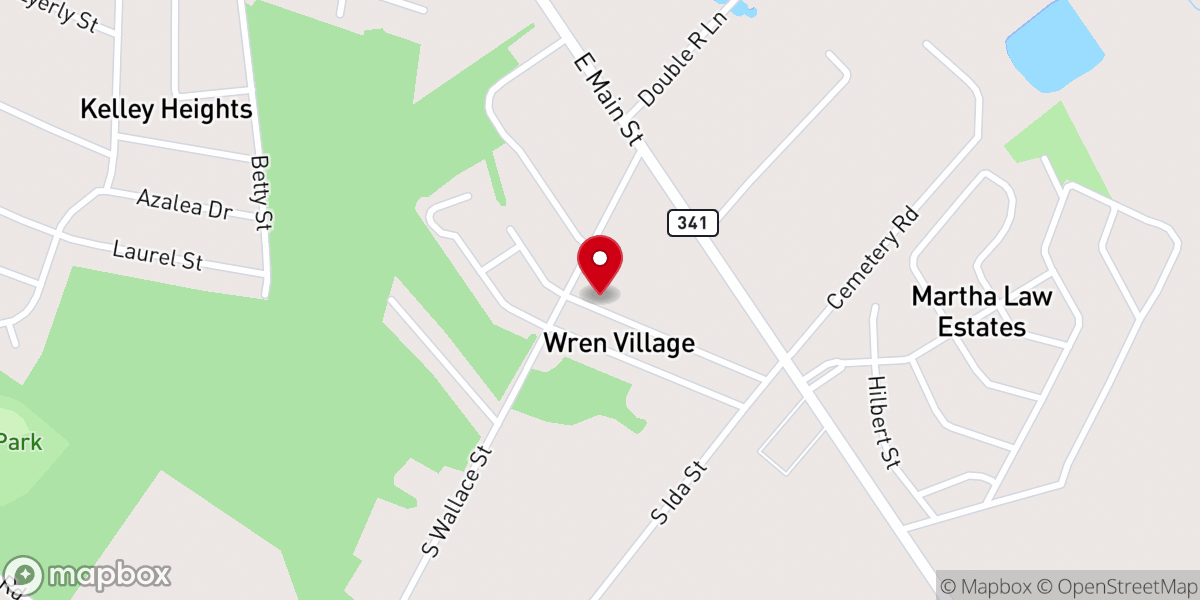 Map showing location of Central Holiness Church
