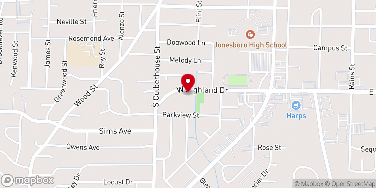 Map showing location of St Timothy's Anglican Church, A Reformed Episcopal Parish