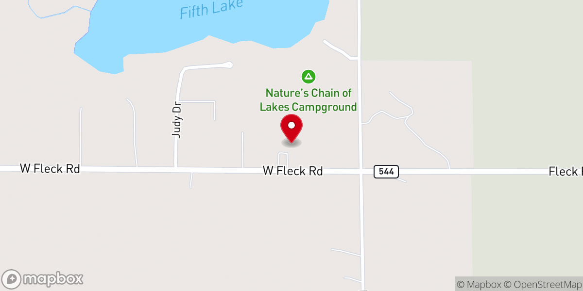 Map showing location of New Beginnings Church