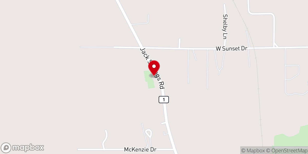 Map showing location of Pine Level Church