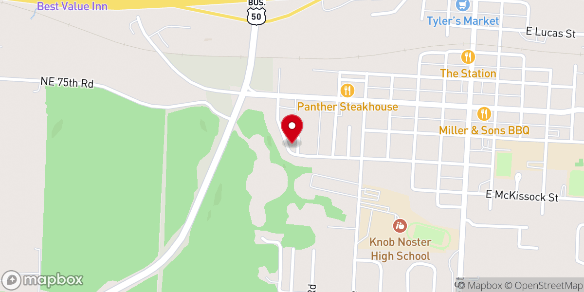 Map showing location of Uptegrove Apartments