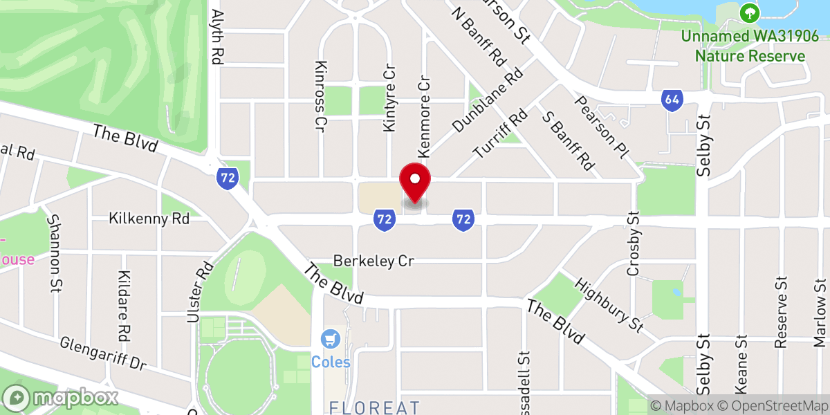 Map showing location of St Cecilia’s Church
