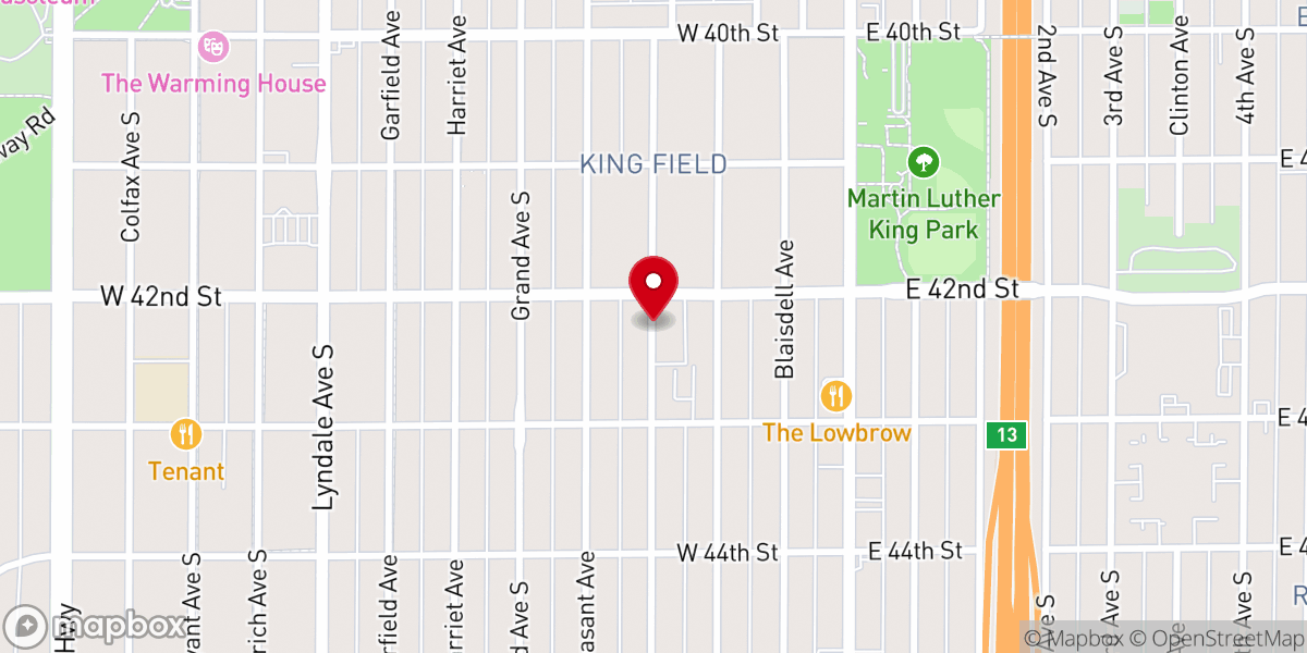 Map showing location of Macedonia Baptist Church