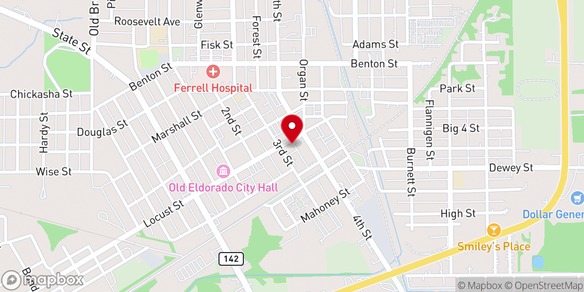 Map showing location of Apostolic Oasis Church