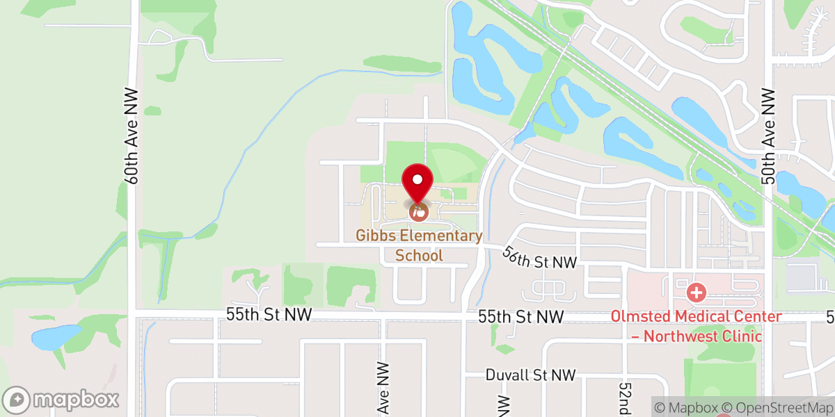 Map showing location of Family of Christ Lutheran Church
