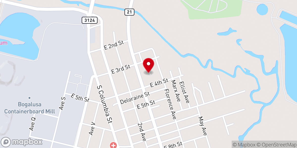 Map showing location of Apostolic Faith UPC