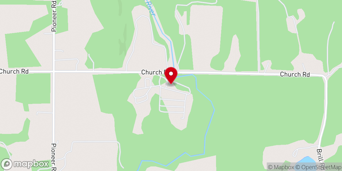 Map showing location of Rivers Edge Campground - Birchwood