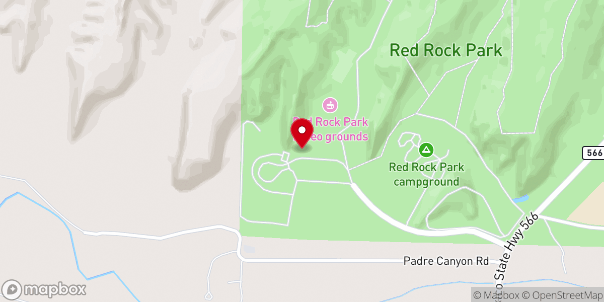 Map showing location of Red Rock Museum